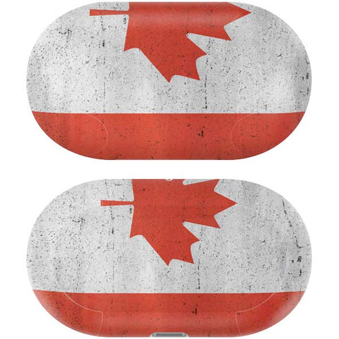 Canada Flag Distressed Galaxy Buds Plus Skin